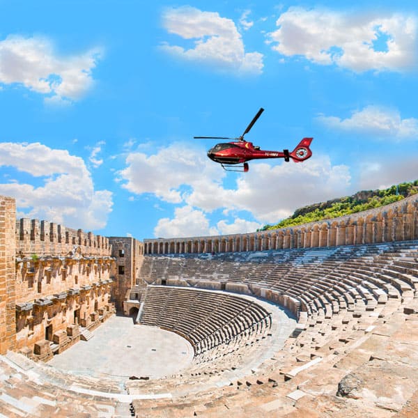 Antalya to Aspendos VIP Helicopter Tour with Mavi Air