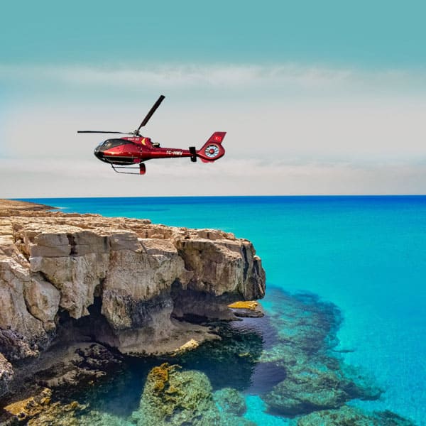 Antalya to Cyprus VIP Helicopter Tour with Mavi Air