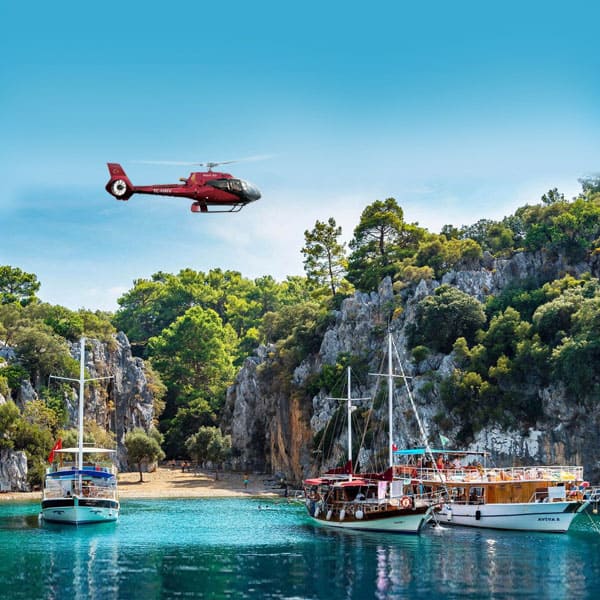 Antalya to Gocek VIP Helicopter Tour with Mavi Air