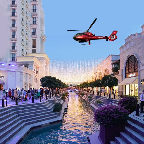 Antalya to Land of Legends VIP Helicopter Scenic Flight with Mavi Air