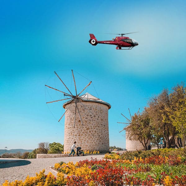 Bodrum to Alacati VIP Helicopter Transfer with Mavi Air