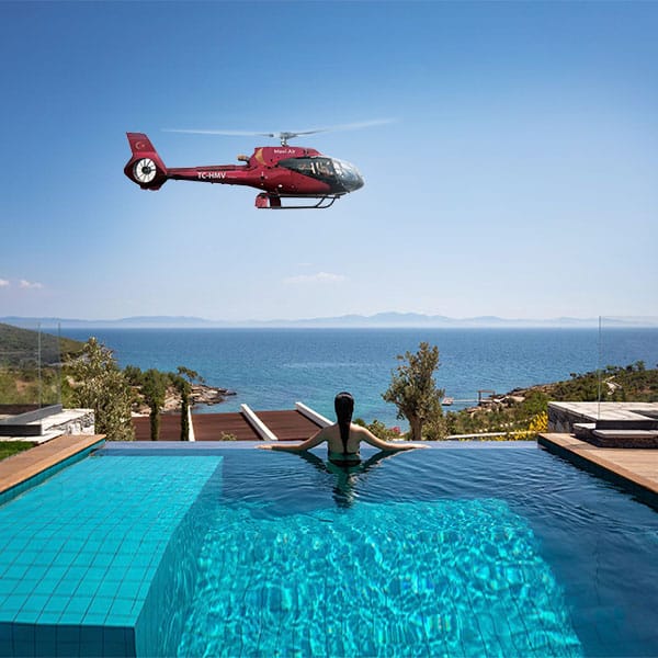Mavi Air Bodrum Milas Airport to Kaplankaya Private Helicopter Flight Mavi Air Bodrum Milas Airport to Kaplankaya Private Helicopter Flight