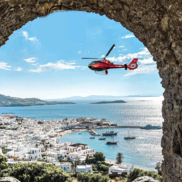 Milas Bodrum Airport to Mykonos VIP Helicopter Transfer with Mavi Air