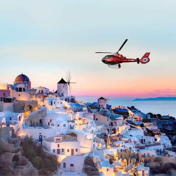 Milas Bodrum Airport to Santorini VIP Helicopter Transfer with Mavi Air